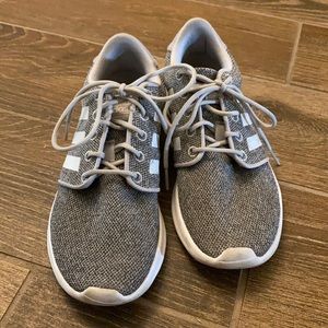 Gray adidas sneakers